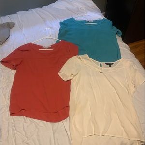 SET OF 5 SHIRTS! BANANA REPUBLIC & LOFT.